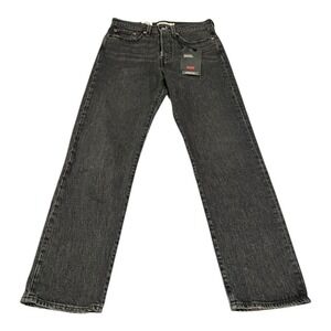 Levi's Premium Wedgie Straight Jeans Women's 27 Black Wash High Rise NWT